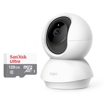 티피링크 메모리128G포함 Tapo C210(Tapo TC71) 300만화소 360도회전 실내무선카메라 홈CCTV 야간흑백전환, Tapo C210(TC71)+메모리카드128G