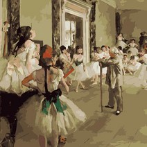 모모픽스페인팅 DIY명화그리기 60x75cm, WH10 드가 발레수업