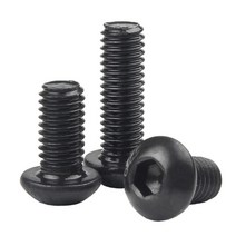 M6 블랙 10개 육각 소켓 트러스 헤드 볼트 ISO7380 둥근 머리 나사 Grade 10.9, M6 (10pcs), 60mm