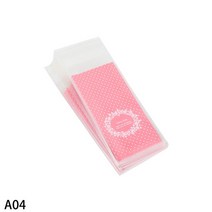 쿠키선물포장 100pcs 5x10cm 미니 opp 플라스틱 쿠키 포장 셀로판 자체 접착 가방 선물 자체 씰링 작은 가방 사탕 비스킷 포장, a04