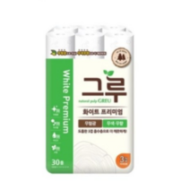 그루 화이트 프리미엄 화장지, 30개입, 2개
