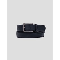 Beanpole Accessory 빈폴 헤릿 비조 벨트 - 네이비