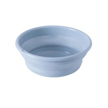 파스텔 접이식 세숫대야 - 공간활용 폴딩바스켓 휴대용대야, 중, 블루