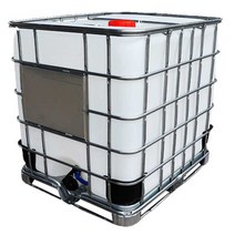 IBC탱크 1000L 대용량 화학 약품 베럴 도트 증류수, 화이트 500L