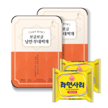 [오늘의 즐거움] 보글보글 부대찌개 1팩 503g (2인분 밀키트), 부대찌개 2팩 + 라면사리 2개