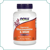 나우푸드 베지테리언 글루코사민 1.5g MSM 1g 비건 120베지캡슐