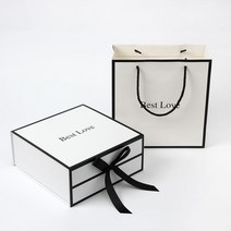 싸바리박스 더굿 리본 선물 상자 쇼핑 백 세트 B형, 대성유통쿠팡 본상품선택