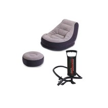 인텍스 에어소파 + 스툴 + 펌프 3종 세트, 소파, 스툴(혼합색상), 펌프(블랙)