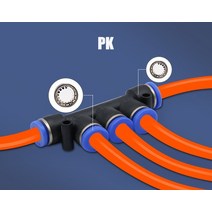 공압 피팅 PY/PU/PV/PE 워터 파이프 및 커넥터 직접 추력 4 16mm/ PK 플라스틱 호스 퀵 커플 링, [07] PK, [03] 8, 07 PK_03 8