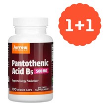 1+1 Jarrow Formulas 자로우 포뮬러스 판토텐산 비타민 B5 100 베지캡슐 Pantothenic Acid 펜토텐산 칼슘