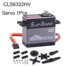 RC 헬리콥터 드론 로봇용 HV 코어리스 모터 디지털 서보 JX CLS6322HV 21kg 대형 토크 7.4V CNC 알루미늄 쉘 메탈 기어, Servo 1PCS