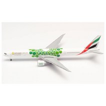 Herpa 533720 에미레이트항공 보잉 B777-300ER A6-ENB Expo 2020 Dubai Sustainability 항공기 비행기 모형