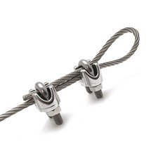 와이어로프 와이어클립 스텐 클램프 U유볼트 SUS서스 고정 연결 체결 부속, 스텐 와이어클립 3/8인치