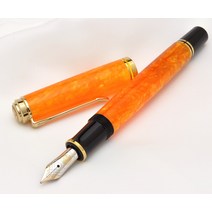 펠리칸 수베레인 600 바이블란트 오렌지 M600 만년필, EF(극세자)