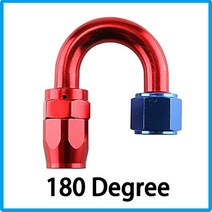 범용 AN4 AN6 AN8 AN10 AN12 알루미늄 오일 연료 스위블 호스 엔드 피팅 어댑터 키트 0 °/45 °/90 °/12, 08 Red blue 180_01 AN4