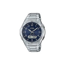카시오 Casio 손목시계 WAVECEPTOR 세계 6국 전파 대응 워치 콤비 모델 WVAM640D2A2JF 남성