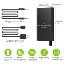 헤드폰앰프 미니앰프 dac 오디오 LiNKFOR-하이파이 이어폰 헤드폰 앰프 16-300Ω MP3 휴대폰 컴퓨터 3.5mm, 한개옵션0