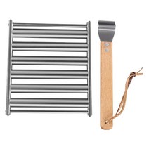 GHSHOP 핫도그 소시지용 롤 홀더 비코팅, 막대기 없이, 스테인레스 스틸