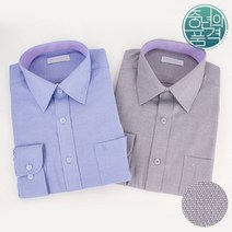 [기본핏] 면혼방 패브릭 긴팔 신사 드레스 셔츠 3813