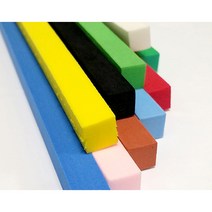 사각EVA 20T.1개 2cmX1M 사각칼라막대 EVA막대 폼EVA, 1개, 하늘