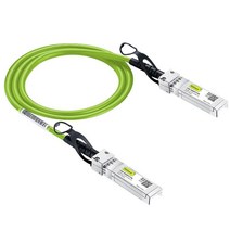 10Gtek 오렌지 컬러 10G SFP+ DAC 케이블 시스코 SFPH10GBCU1M 메라키 MACBLTA1M 유비퀴티 유니파이 디링크 슈퍼마이크로 포티넷 넷기어용 트위낵스 SFP, Green_5m