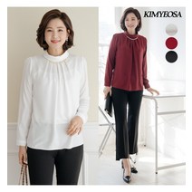 김여사 빈커 네크리스 블라우스 엄마옷/마담옷/중년여성/40대/50대
