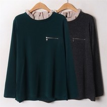 위쉬몰 BG 샤틴프릴지퍼블라우스(B621H012) 빅사이즈
