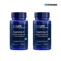 Life Extension 감마E 믹스 토코페놀 & 토코트리에놀 60정 x 2개, 단품