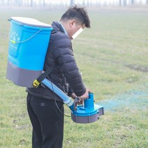 충전식 염화칼슘살포기 비료살포기 입제살포기 배낭형 전동식 뿌리는기계 뿌리기 사료배포기, 30L 모델 + 8A 배터리