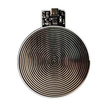 SJSHOP 휴대용 슈만 파동 발생기 초저주파 수면 개선제 오디오 공진기, 82x100mm, 검은 색, 플라스틱