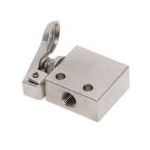 공압 부품 Mechanical Valve TAC2-31P 1/8" Thread 2 Position 3 Way Spring Return Lever Air Pneuma, 01 No Fittings