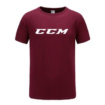 남성티셔츠 남성 스트리트 t 셔츠 Ccm 로고 하키 맨 t 셔츠 남성면 t 셔츠 여름 브랜드 teeshirt 유로 사이즈