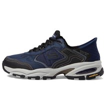 Skechers 남성용 Vigor 3.0 드래프팅 슬립온 스니커즈 회갈색/검은색. 스케쳐스