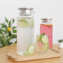 시원한 냉장고 물통 큰사이즈 물병 1.6L 생수 음료디스펜서 카페