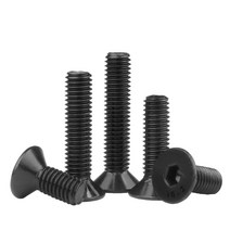 M8 블랙 5개 육각 홀 붙이 접시 머리 나사 DIN7991 탄소강 육각 소켓 볼트, M8 (5개), 55mm