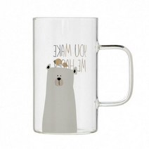 캐릭터F 내열 유리컵 유리잔 600ml 1P, 단품