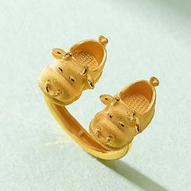 99.9% 카우 꼬까신 돌반지 3.75g 돌선물 첫돌 백일 조카 손자 돌잔치 아기 선물