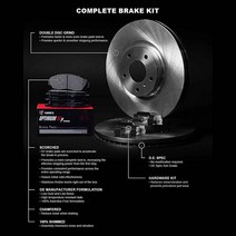 R1 Concepts 프론트 브레이크 및 로터 키트 | 패드 최적의 OEp 하드웨어 WFUH1-73427 1281852