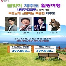 예안투어 제주패키지 나태주/김범룡과 함께 제주도 2박3일/3박4일 특가패키지/ 부모님께 선물하는 제주도 힐링여행, 14일, 김포
