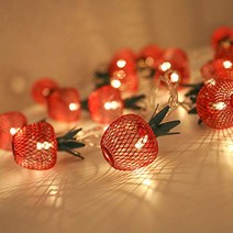 Twinkle Star 10 LED Apple String Lights Metal Mesh Battery Operated Fairy String Lights for Bedroom, 1