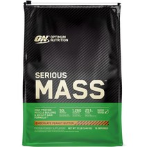 Optimum Nutrition Serious Mass 옵티멈 시리어스 매스 5.44kg 대용량 캐나다 정품 게이너 단백질 헬스 보충제 쉐이크 프로틴 파우더 맛선택 가능!, 12LB(5.44kg) - 초콜릿 피넛 버터(CPB)