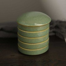 회화 꽃모양 미니 미술용품 그림 스케치 염료 도자기 서예 플라스틱 접시347913 L6, 가마녹색 5단 팔레트347913 L6