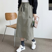 여자 밴딩 카고 롱스커트 긴치마 3color