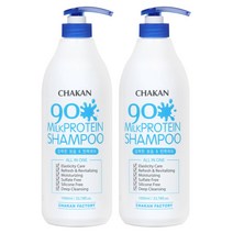 착한팩토리 여신 머리결을위한 손상모발 밀크 단백질 샴푸 1000ml, 2.밀크단백질90 고농축 샴푸 2개