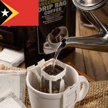 (갓볶은 드립백 원두커피) 동티모르 에르메라 천연야생 워시드 AA 12g/10티백, 벌크포장