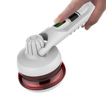 오빅 보풀제거기 USB 충전식 고성능 6중칼날 전문가용 세탁소 가정용/ 재고 소진시 까지 사은품 칼날 2개증정, 화이트 + 레드, 보풀제거기 (OV-1038)