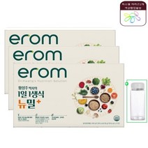 이롬 황성주 박사의 1일 1생식 뉴밀 플러스 30g +흔들컵+파스텔 머리끈2개, 3박스+흔들컵+사은품