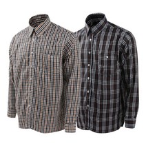 에이치투 남성 캐주얼 체크셔츠 남방 작업복 농사 일복