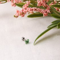 아트리아 트렌디한 나비모양 스와로브스키 컷팅 심플 디자인 볼륨감있는 활용하기좋은 알러지없는 손쉽게착용가능한 베이직 데일리 포인트 컬러 피어싱