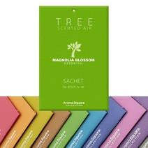 인터바겐 아로마스퀘어 사쉐 트리 방향제 옷장 실내 차량용 걸이형 행낭 디퓨저, 매그놀리아 블라썸 L(20g), 1개